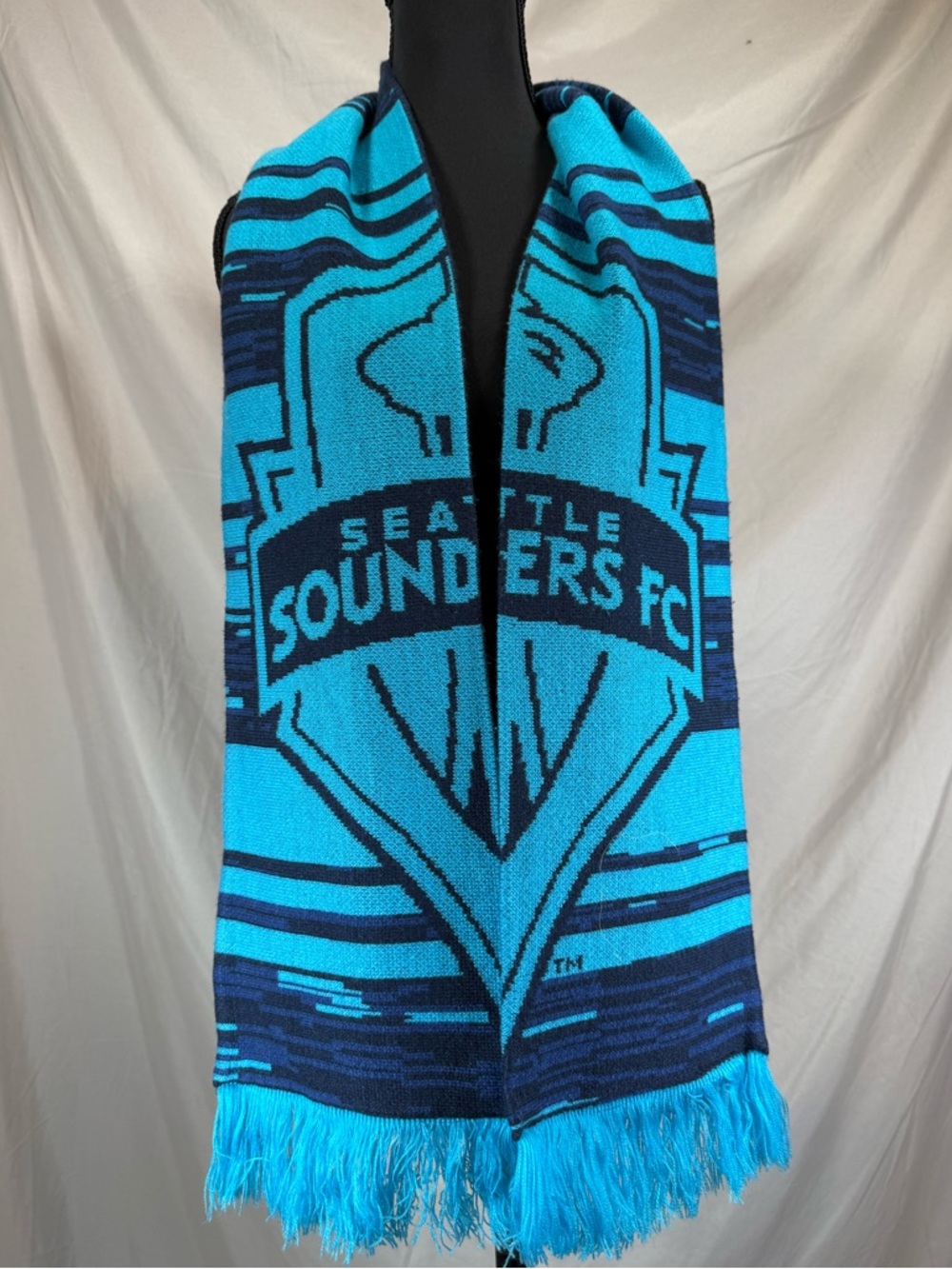 Adidas Seattle Sounders FC Sublimated Scarf - Blue & Neon Blue 🟦⚽✨